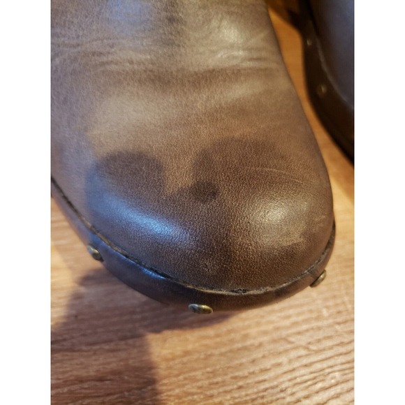 MERRELL Womens Shoes Brown Size 6 Leather Luxe Wrap Clogs Mule Bitter Chocolate - Picture 12 of 13